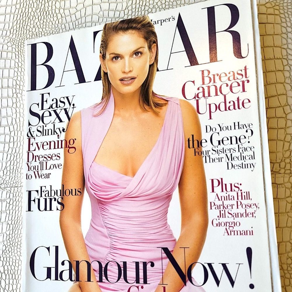 Cindy Crawford Bazaar Magazine October 1997